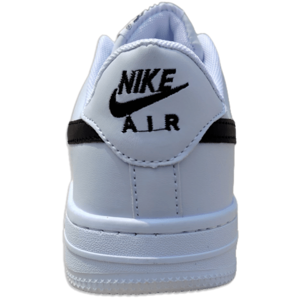 AF 1 (White Black Swoosh) back view