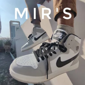 Image of AJ1 Grey High Sneaker