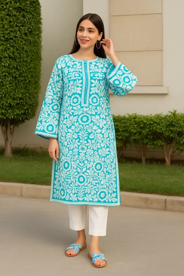 Model of Printed Criss-Cross Flats (Blue)