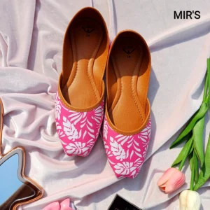 Image of Printed Jutti (Pink)