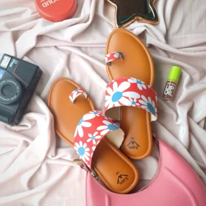 Image of Printed Kolha Flats (Red)