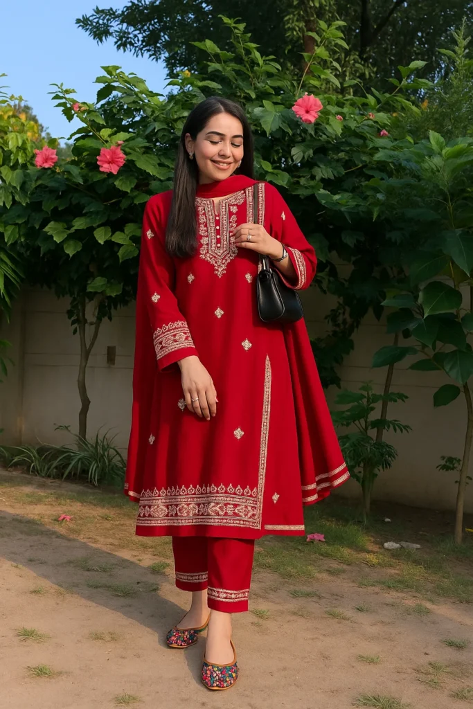 Model 1 of Printed Jutti (Black)