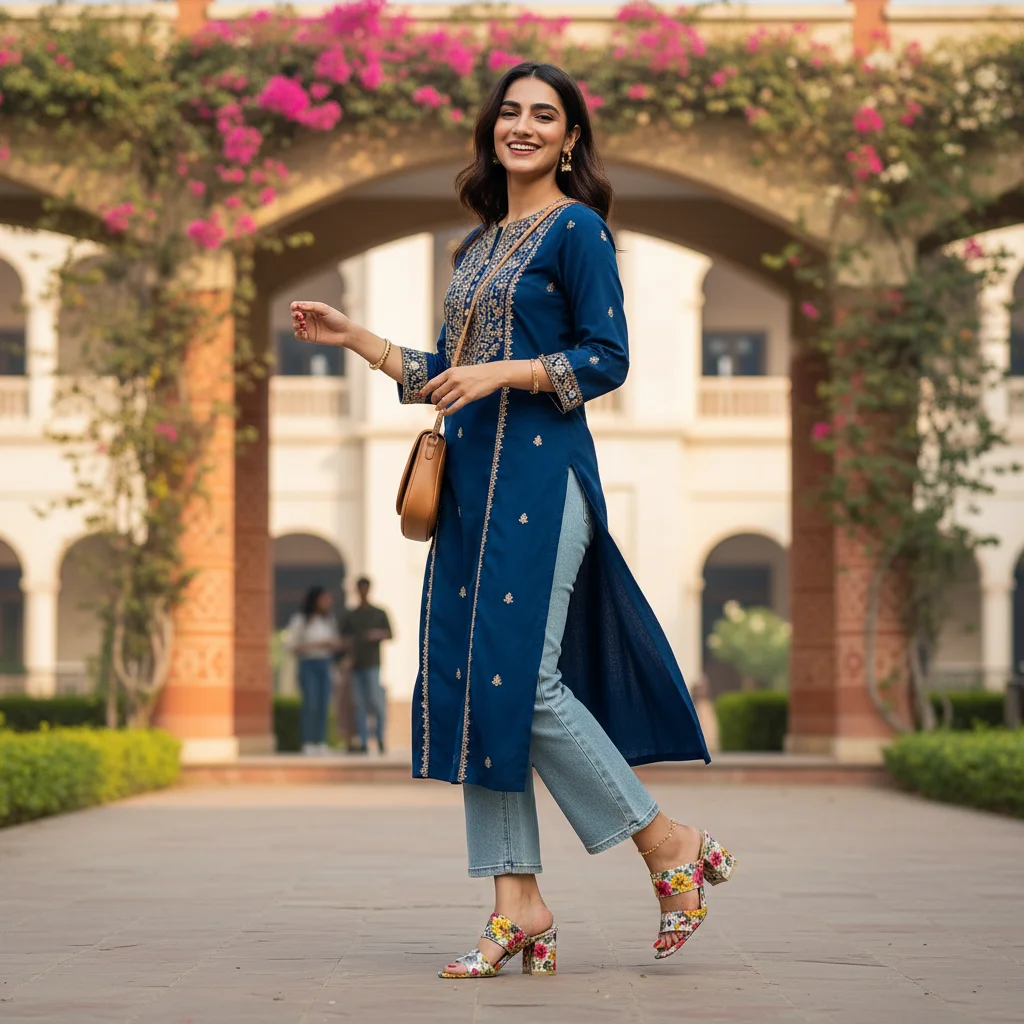 Image of model of Garden heel