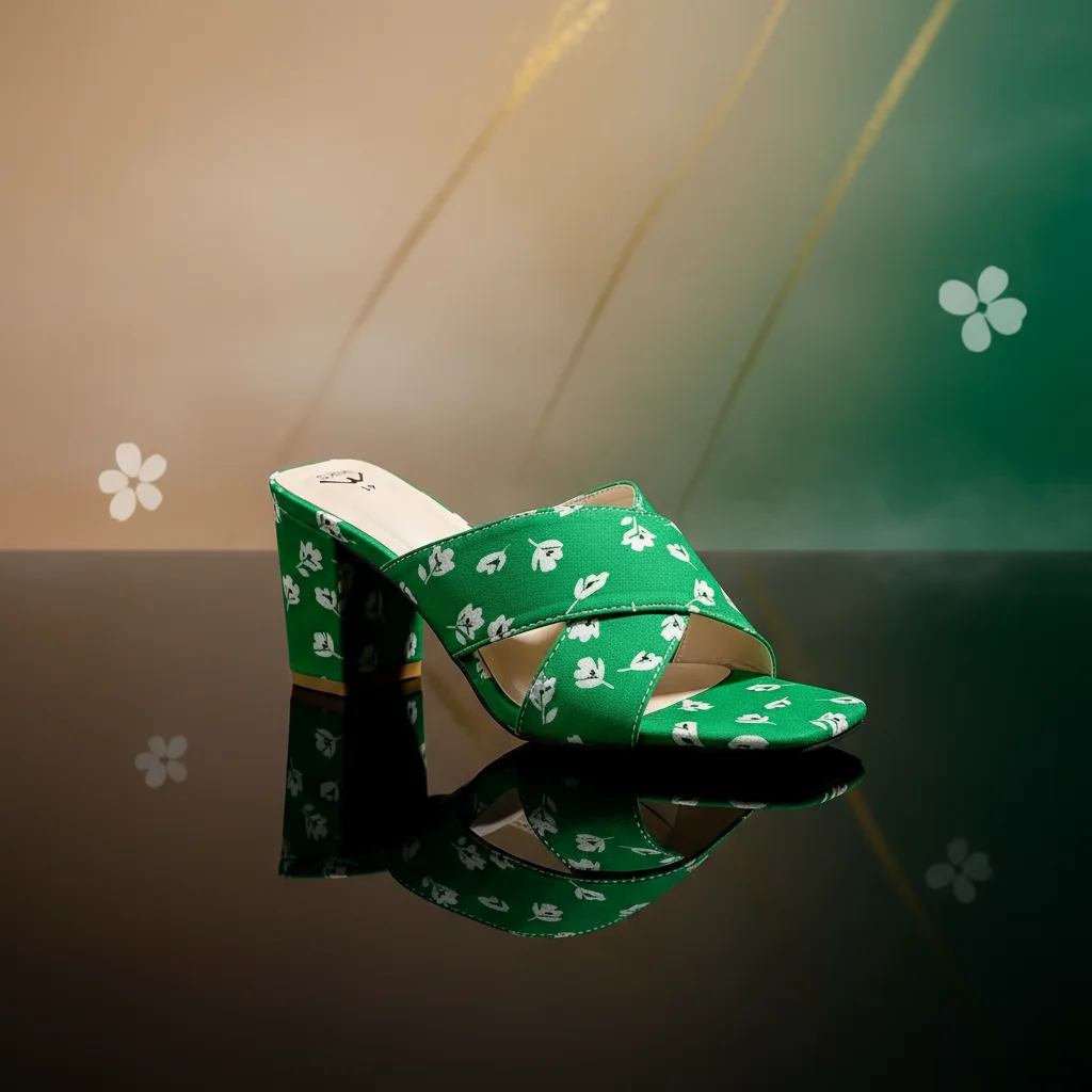 Image of Emerald heel close-up