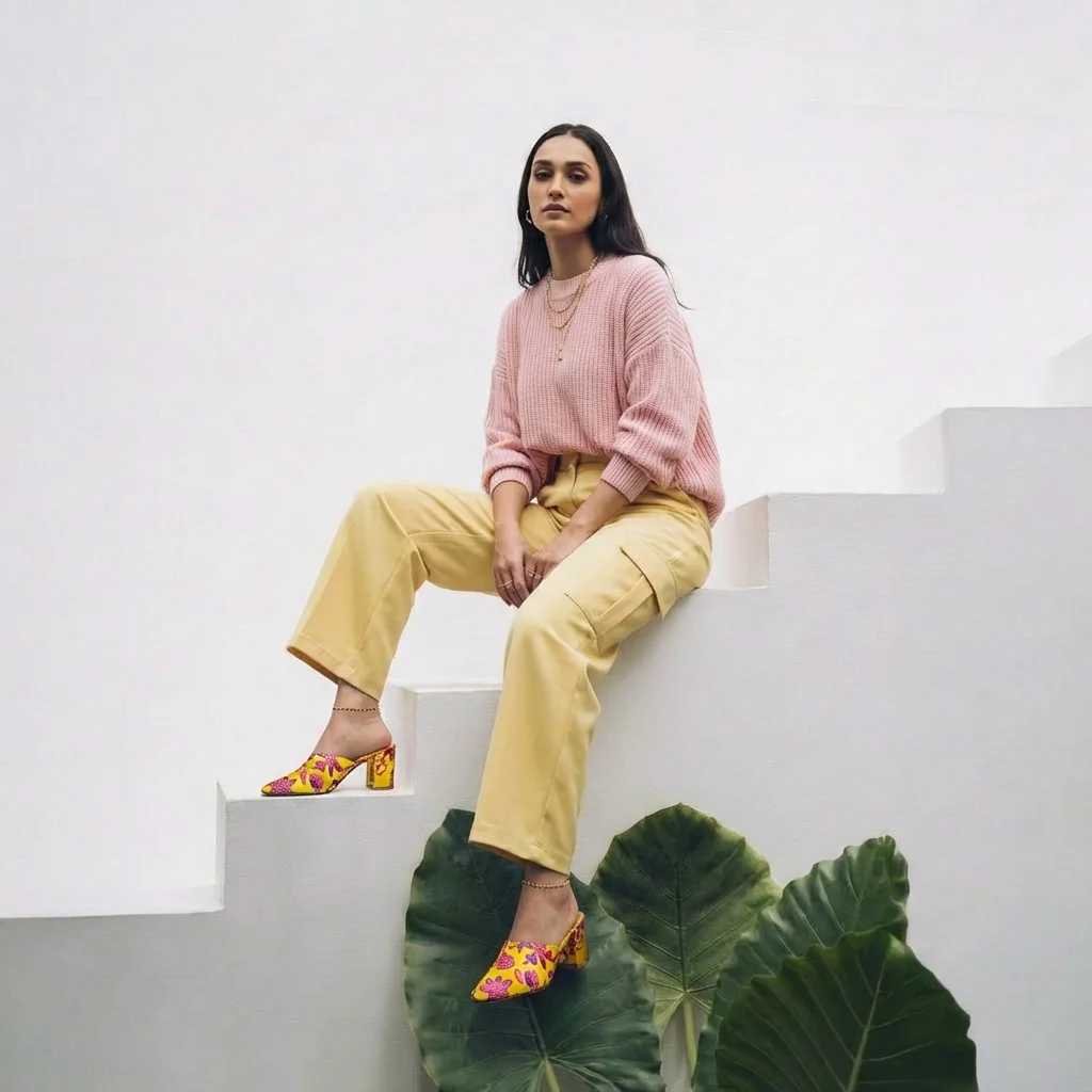 Image of model of Marigold Heel